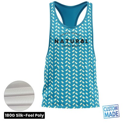 Unisex & Kids' Sublimation Racerback Tank Top - 180G Silk-Feel