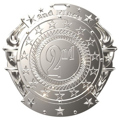 Antique 2nd Place Sport Insert Medallion (2-3/4")