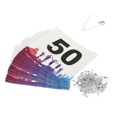 Custom Race Bib with Safety Pins
