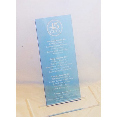 Acrylic Menu
